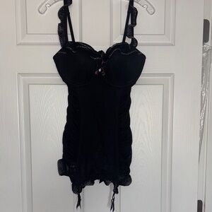 Victoria’s Secret Black Lingerie Bodysuit